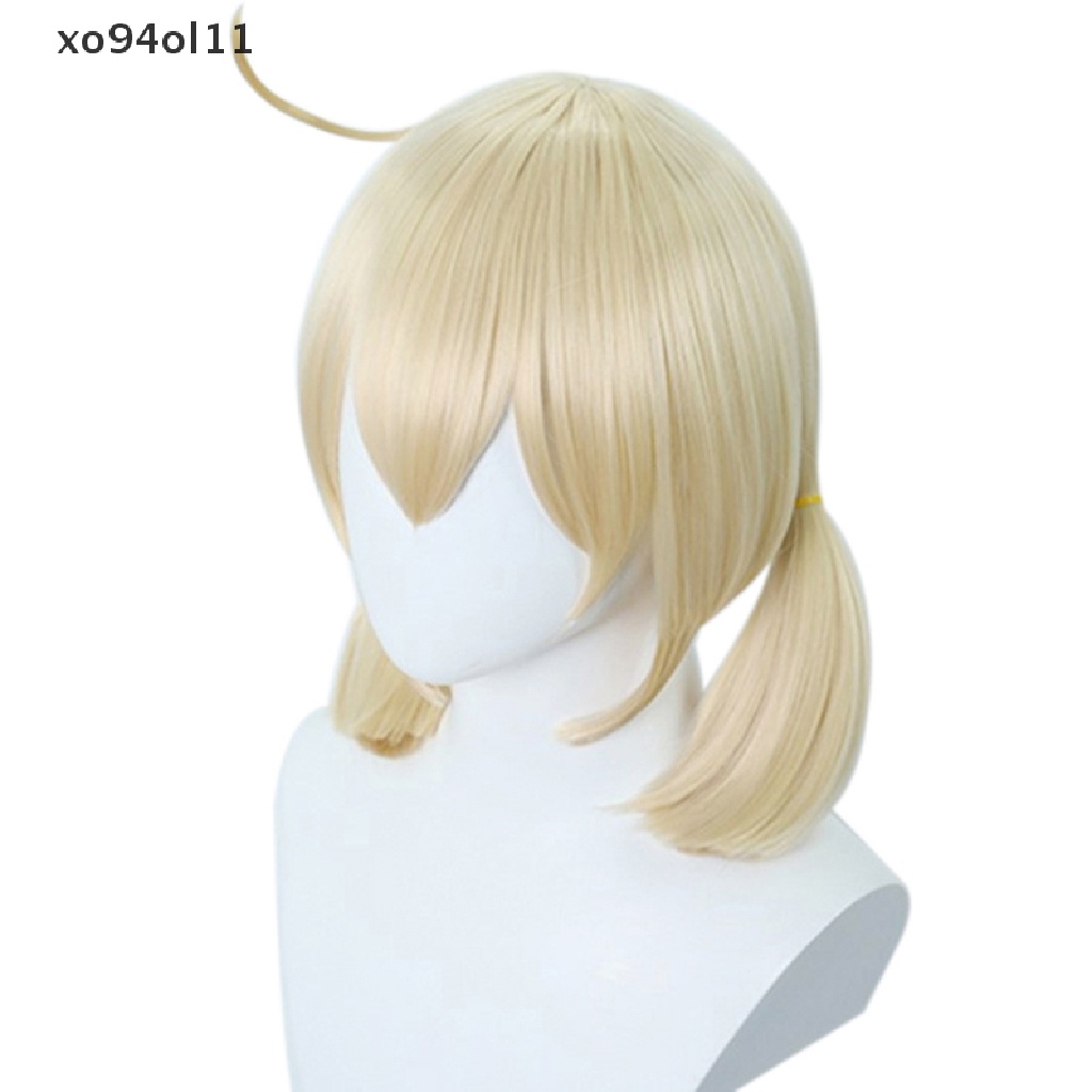 Xo Wig Game Genshin Impact Cosplay Props Wig Klee Wig Cosplay Golden Wig Soft Girl Wig Sweet Girl Wig Pendek Hanya Untuk Perempuan OL