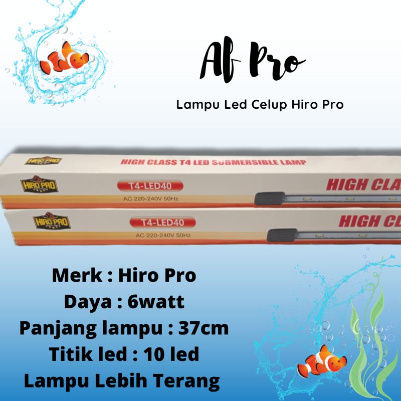 PROMO MURAH Lampu Led Celup Aquarium HIRO PRO T440