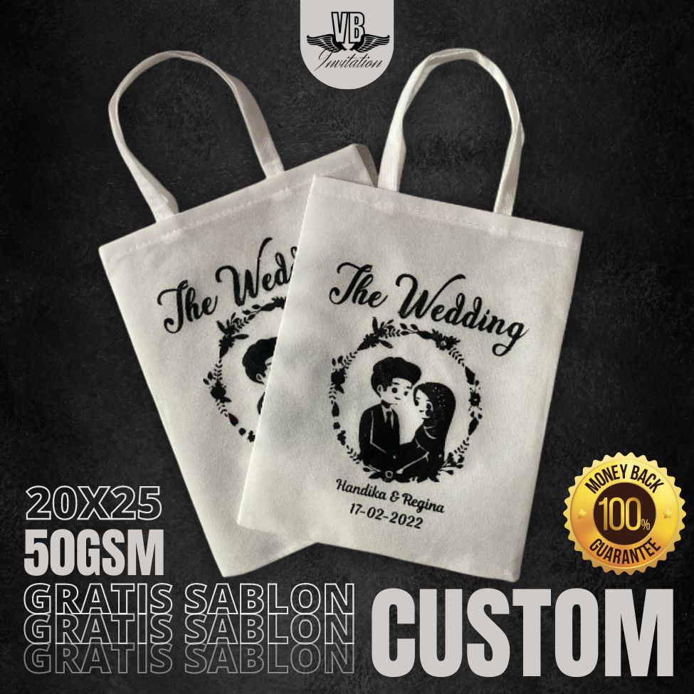 

TAS SOUVENIR WEDDING NGUNDUH MANTU PERNIKAHAN GOODIEBAG SNACK TERLARIS PROSES CEPAT FREE SABLON F20.25 50GSM