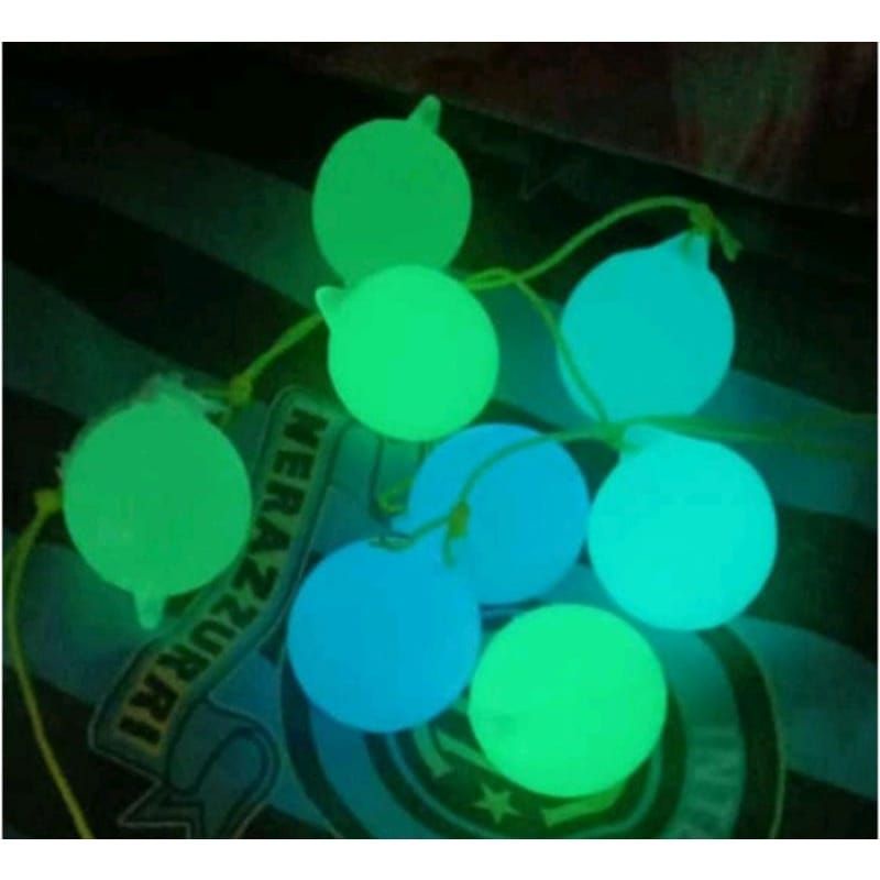 Lato Lato Fosfor bersinar dalam gelap Etek Etek glow in the dark 4 cm