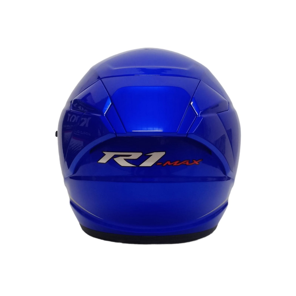 NHK R1 MAX SOLID CANDY BLUE HELM OPEN FACE DOBLE VISOR