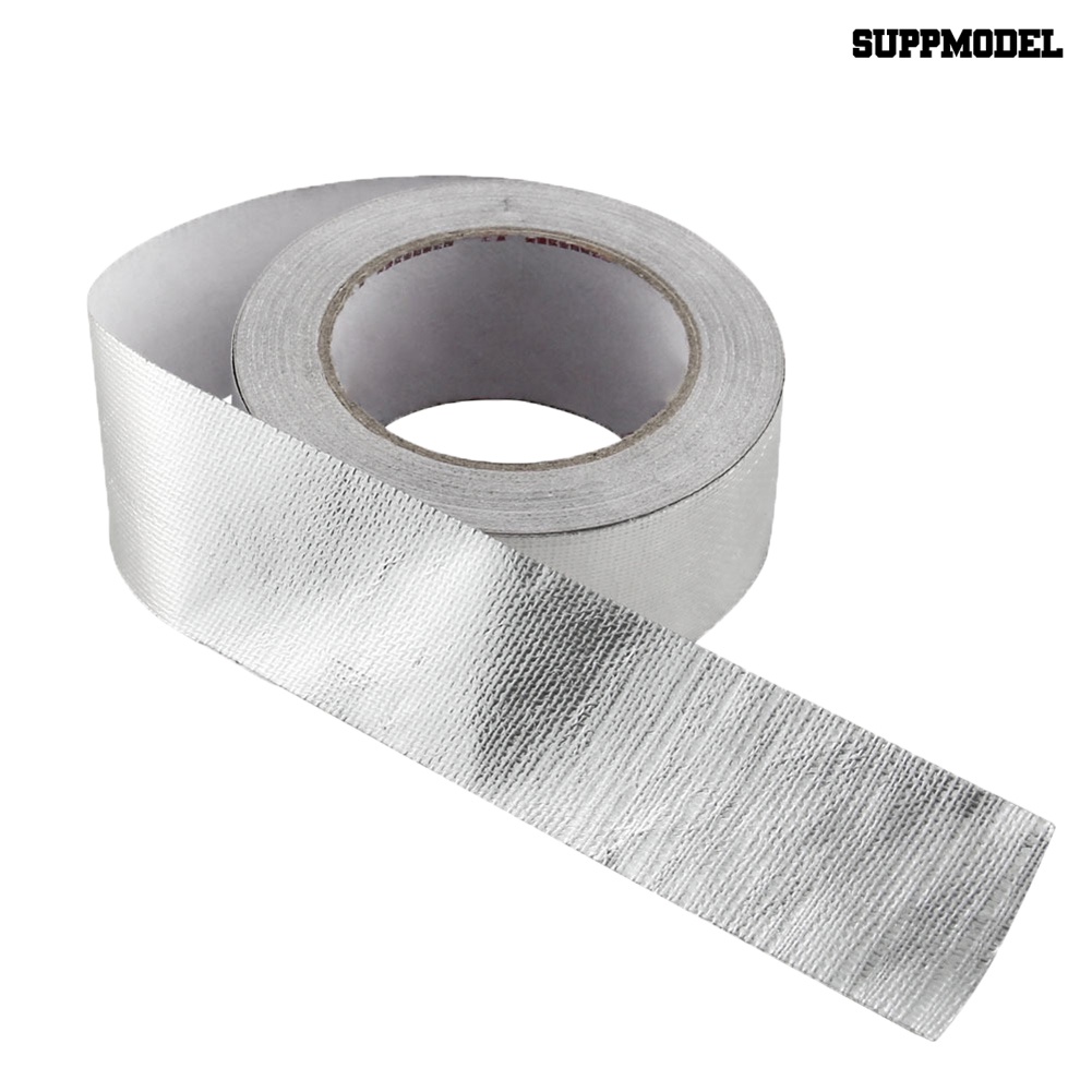 [SM] Pipa Knalpot Mobil 25m Auto Aluminium Foil Tape Tahan Panas Isolasi Roll