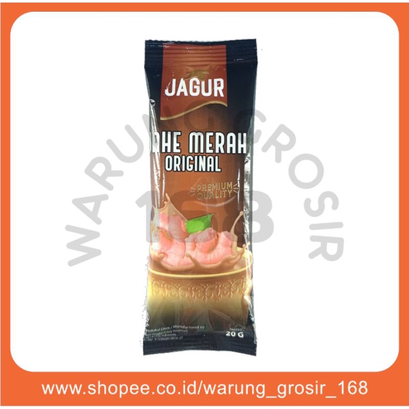 

Jagur Jahe Merah Original Minuman Herbal Yang Menyegarkan 20 gram Renceng