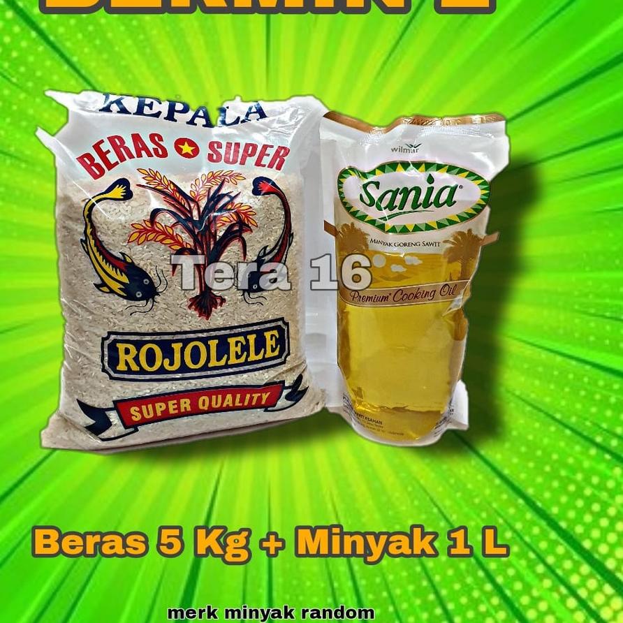 

✷ bermin 2 paket sembako murah BERAS DAN MINYAK ✮