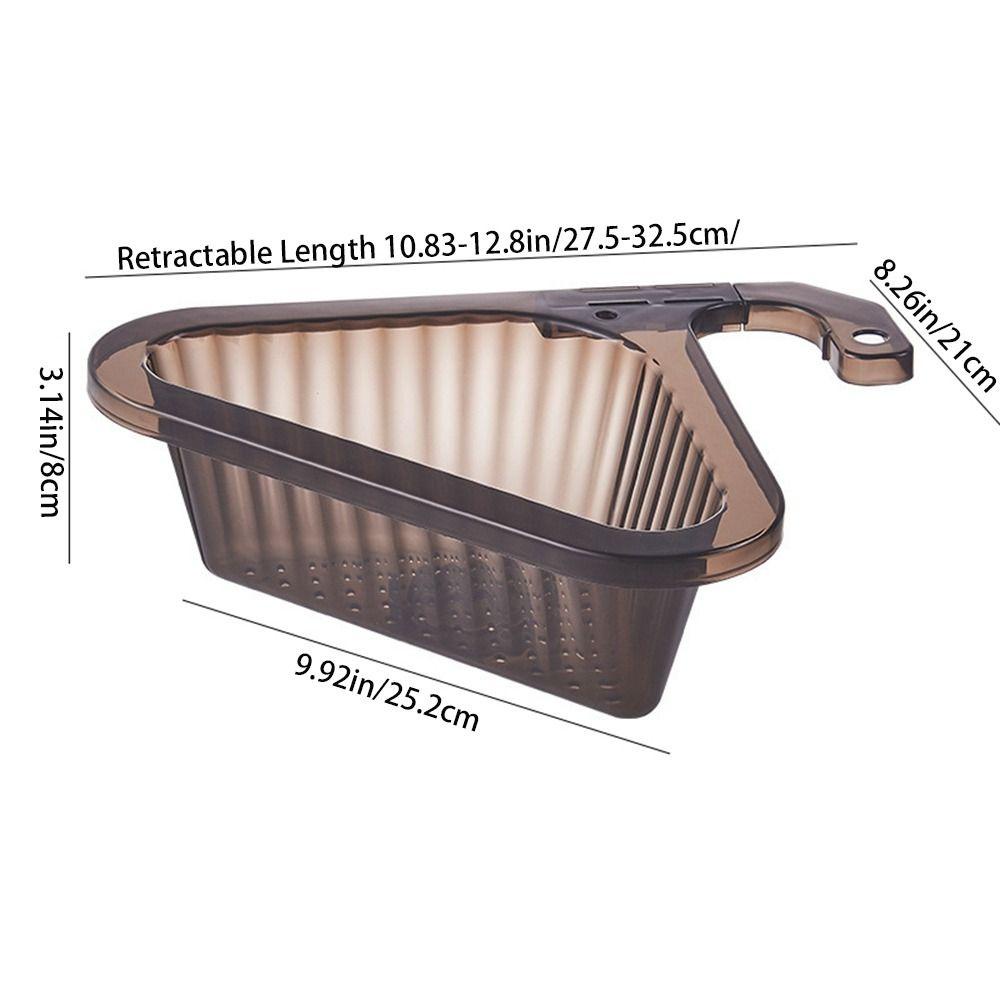 [Elegan] Keranjang Saringan Wastafel Universal 1Pcs Saringan Plastik Gantung Spons Drain Rack Aksesoris Dapur Draining Sink Strainer