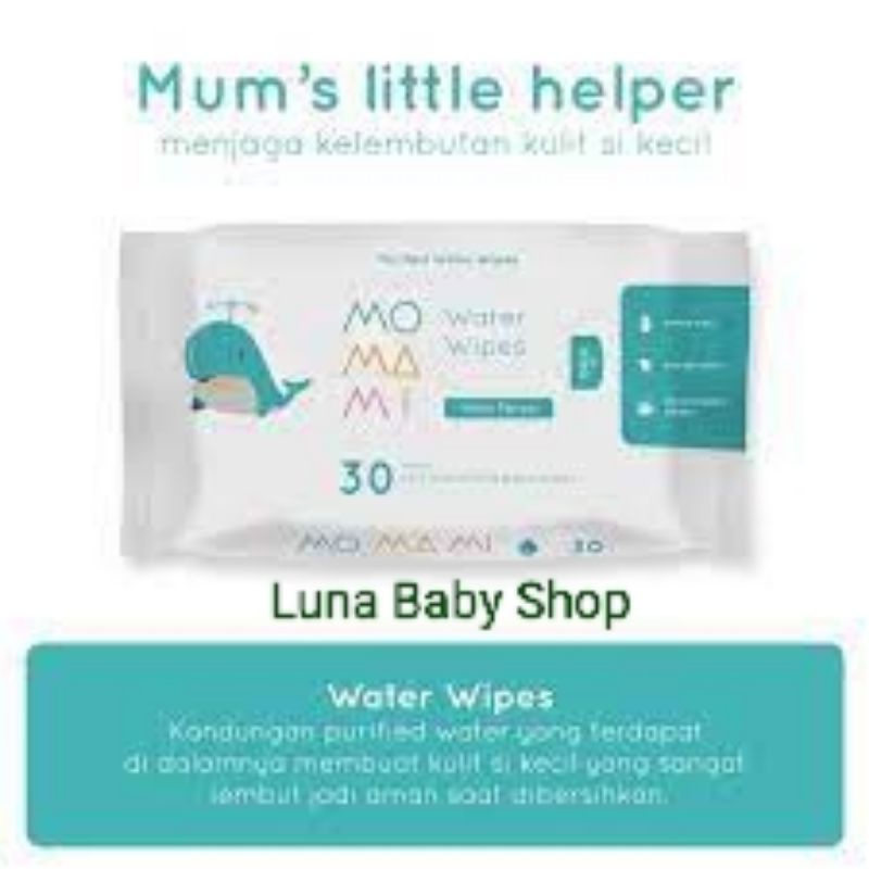 Momami Purified Water Wipes 30S
