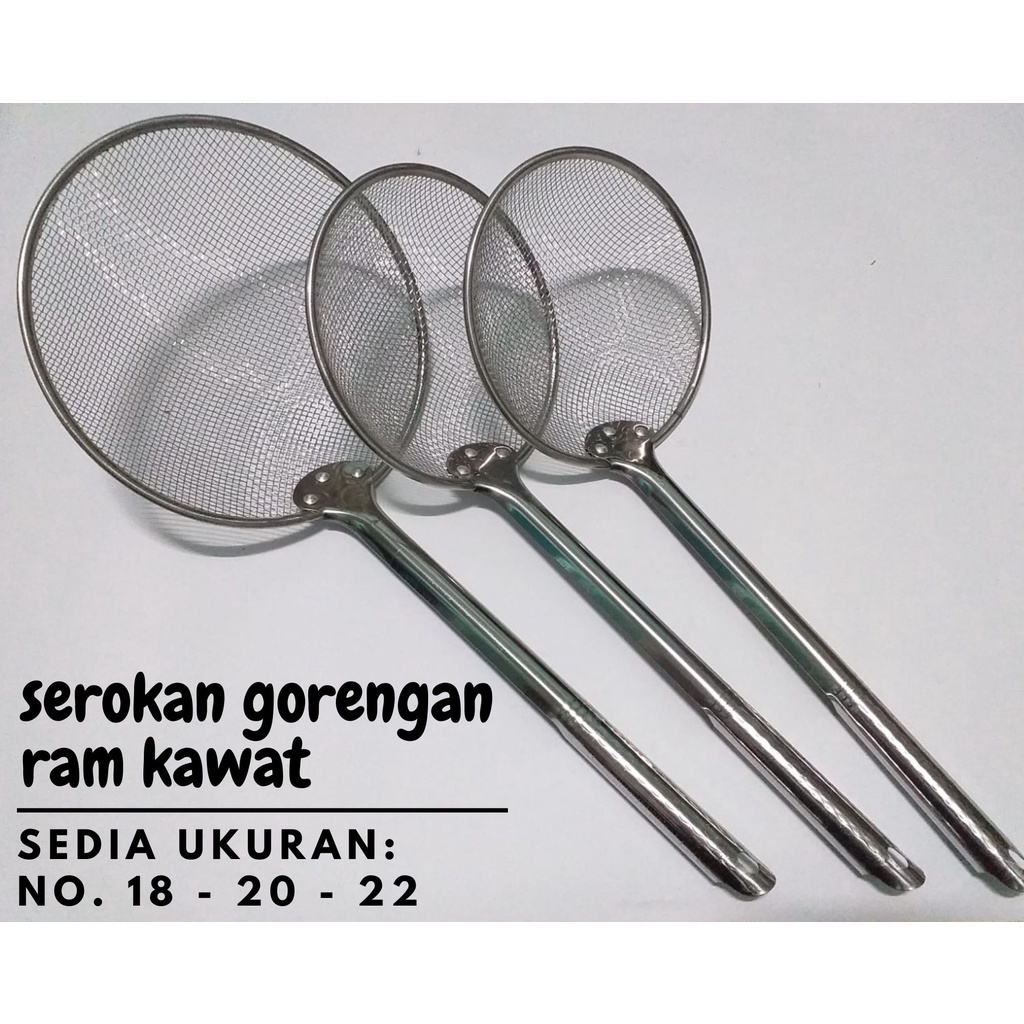 Serokan Kawat Ram / Serokan Gorengan No. 18 - 20 - 22