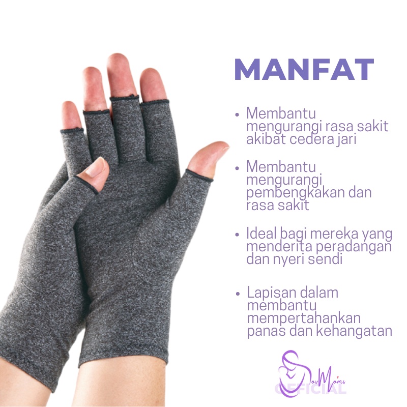Sarung Kaos Tangan Serba Guna Gloves Glove Kaos Pelindung Motor Sepeda Gowes Mancing Olahraga Fitness Fitnes Gym Panjang Setengah Jari Kain Penghangat Dingin Alat Kesehatan Sendi Rematik Saraf Wanita Cewek  Premium Tebal Kuat