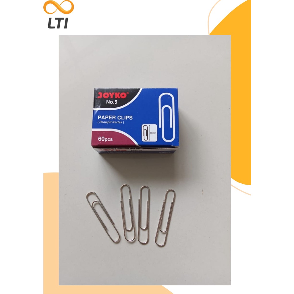 

Paper Clip / Klip Kertas / Penjepit Kertas Joyko no 5 - HEMAT
