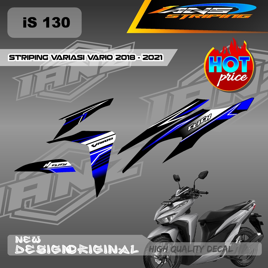 CUTOM DECAL VARIO 125/150 LIST DECAL STRIPING HONDA VARIO BAHAN HOLOGRAM / NON HOLOGRAM IS130