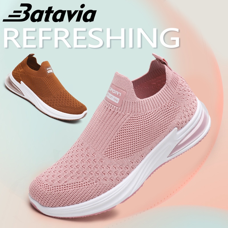 Batavia 2023 Grosir Baru Wanita Anyaman Terbang Sepatu Olahraga Sepatu Slip-On Sepatu Sekolah Anak Sepatu Kasual Wanita Sepatu Kasual Sepatu Sepatu Jogging Sepatu Ibadah SIZE 38 39 40