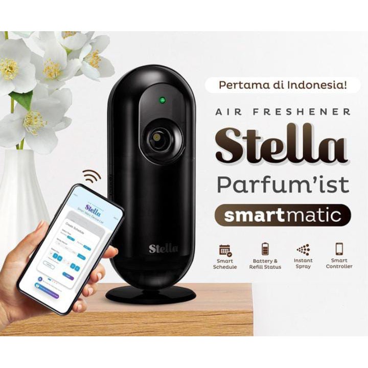 ALAT STELLA Parfum’Ist Smart Matic Device Set (Termasuk Refill dan Baterai) Kontrol Dari Aplikasi HP