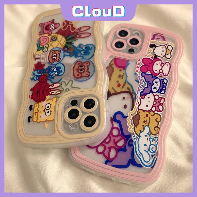 Kartun Disney Animals Case Realme C33 C30 C25Y C11 C12 C15 C21Y C35 C25s C25 C1 C20 C20A C3 C17 Realme 10 8 8pro 6i 7i 9 9pro+8i 5i 5 5s 7pinggiran Bergelombang Cute Manyo Lembut Tpu Cover