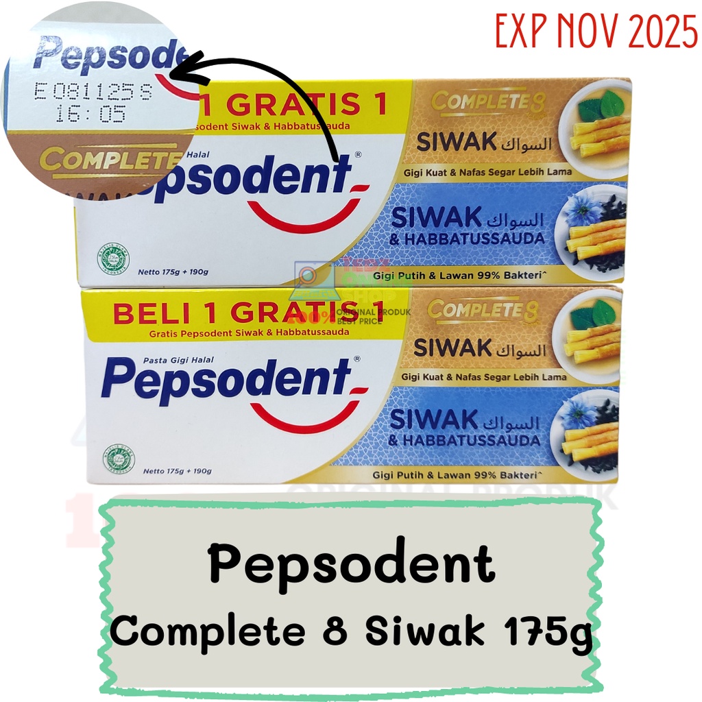 Pepsodent Pasta Gigi Siwak 175g