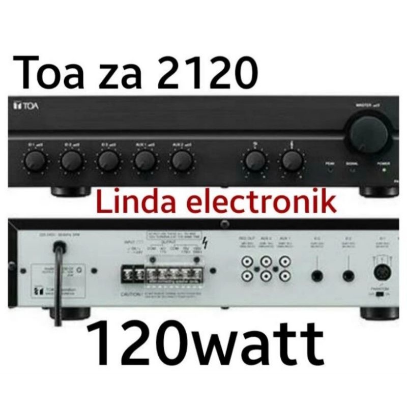 amplifoer toa za2120 ampli toa za 2120 120watt