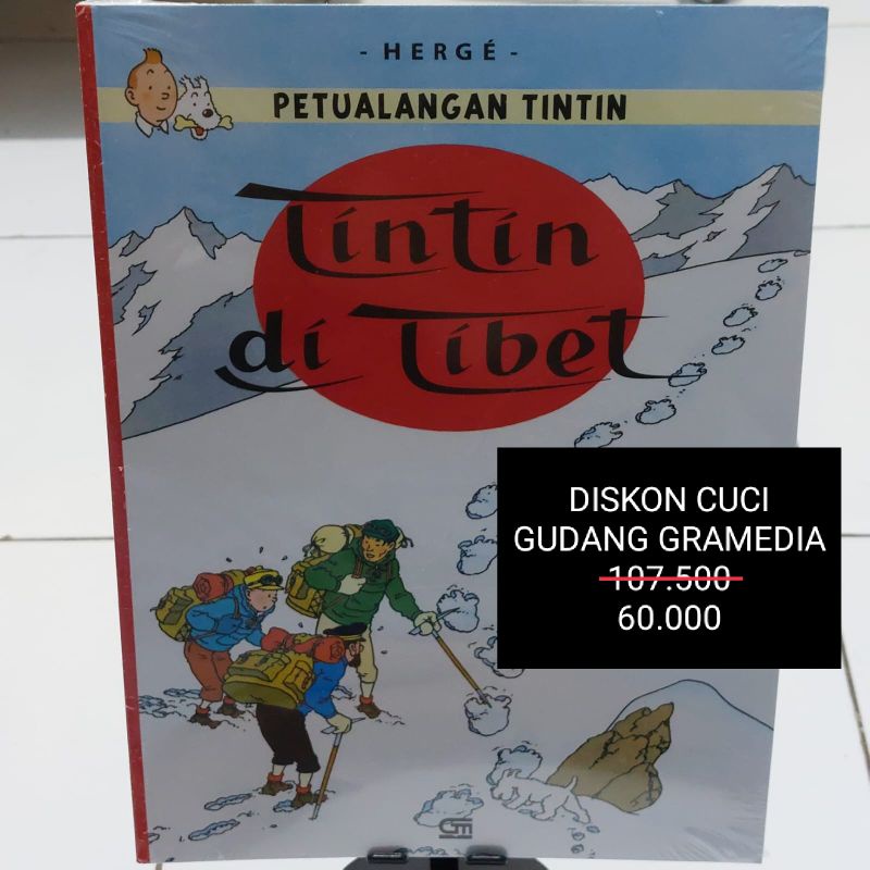 Petualangan Tintin di Tibet Buku Anak ORI Promo Diskon Gramedia Cuci Gudang