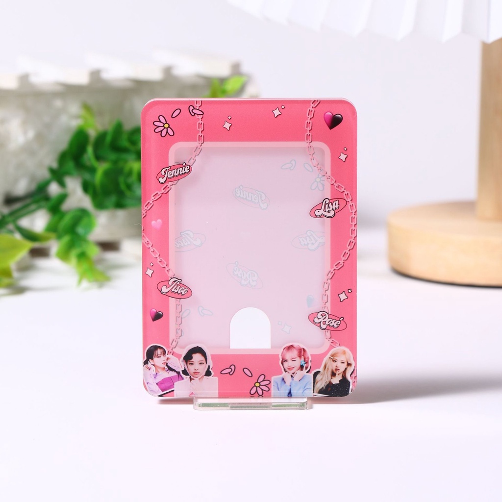 Kpop black pink Aespa En Twice Sk Card Brick Stand Display Stand Card Set Jisoo Jennie Rose Lisa Blink BP