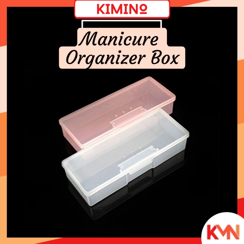 KMN Nail Tool Box Manicure Organizer Box Kotak Wadah Alat Nail Art Kotak Storage Multifungsi Pedicure