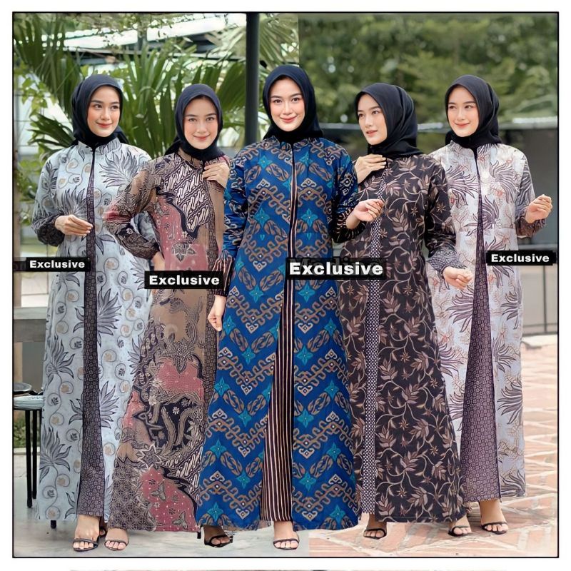 Best Seller Gamis Batik - Gamis Batik Jumbo  - Baju Gamis Wanita Model Terbaru Ori Garansi Termurah