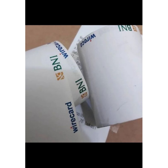 

kertas struk thermal logo BNI UK 57x40