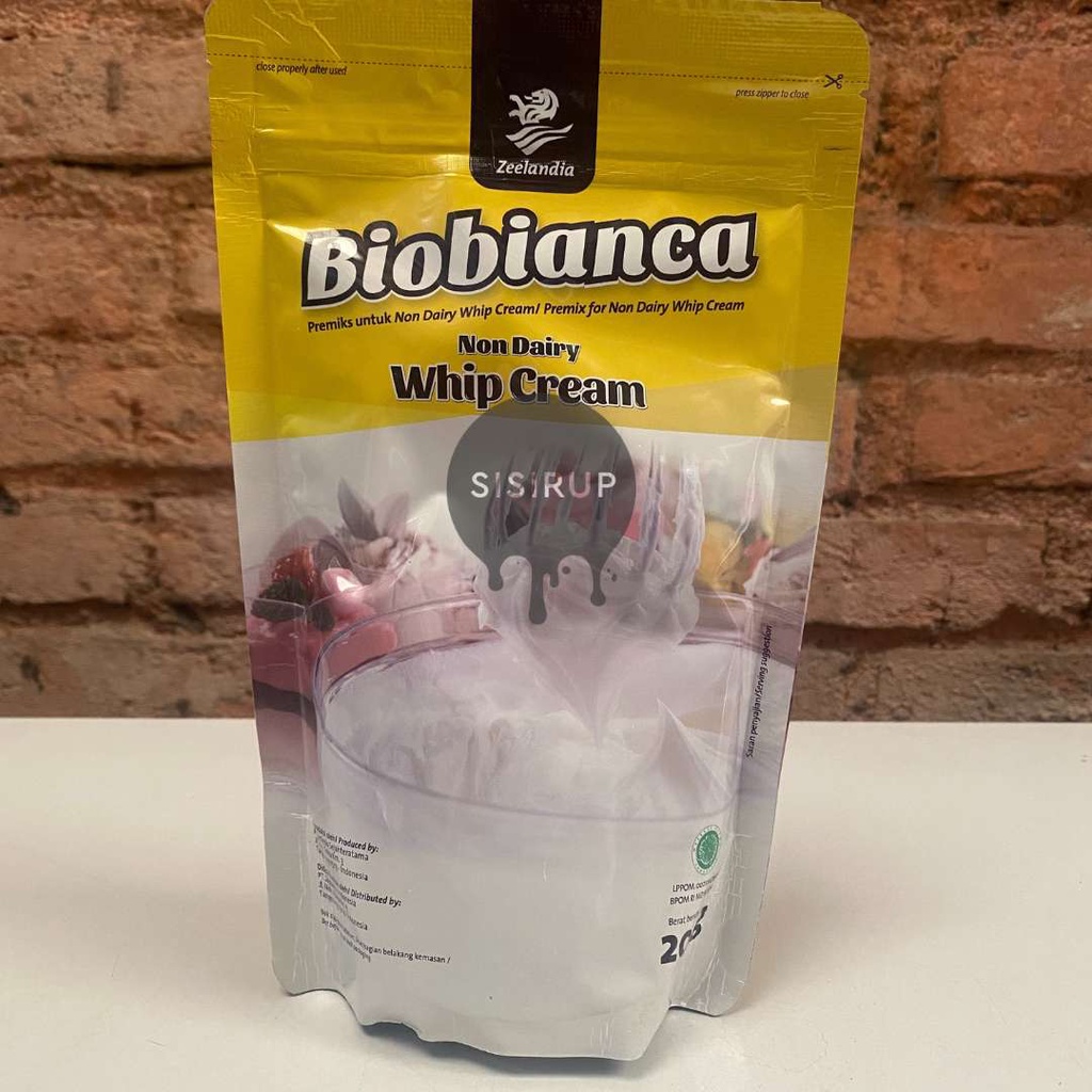 200 GR BIOBIANCA WHIPPING CREAM 200 GR / Whip Cream Biobianca