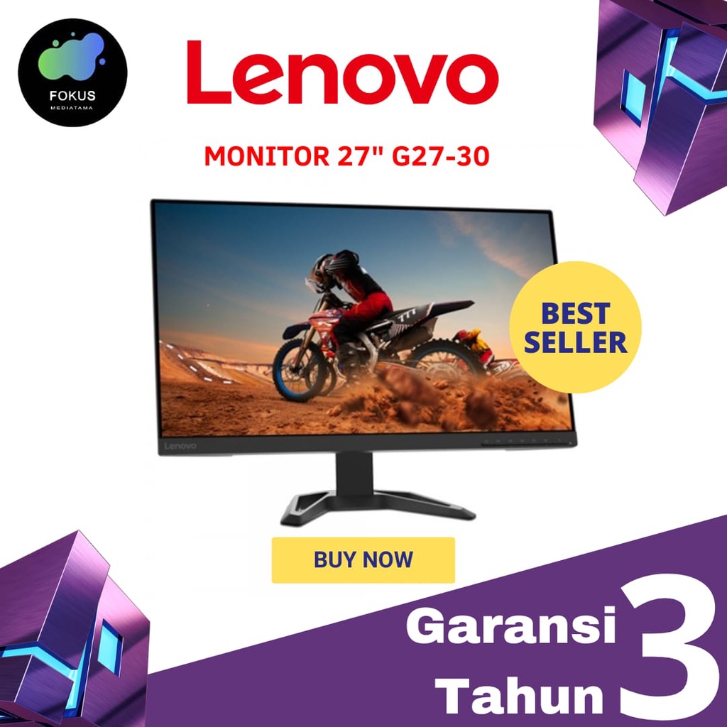 LENOVO MONITOR GAMING G27-30 27inch FHD VA 165Hz 1ms