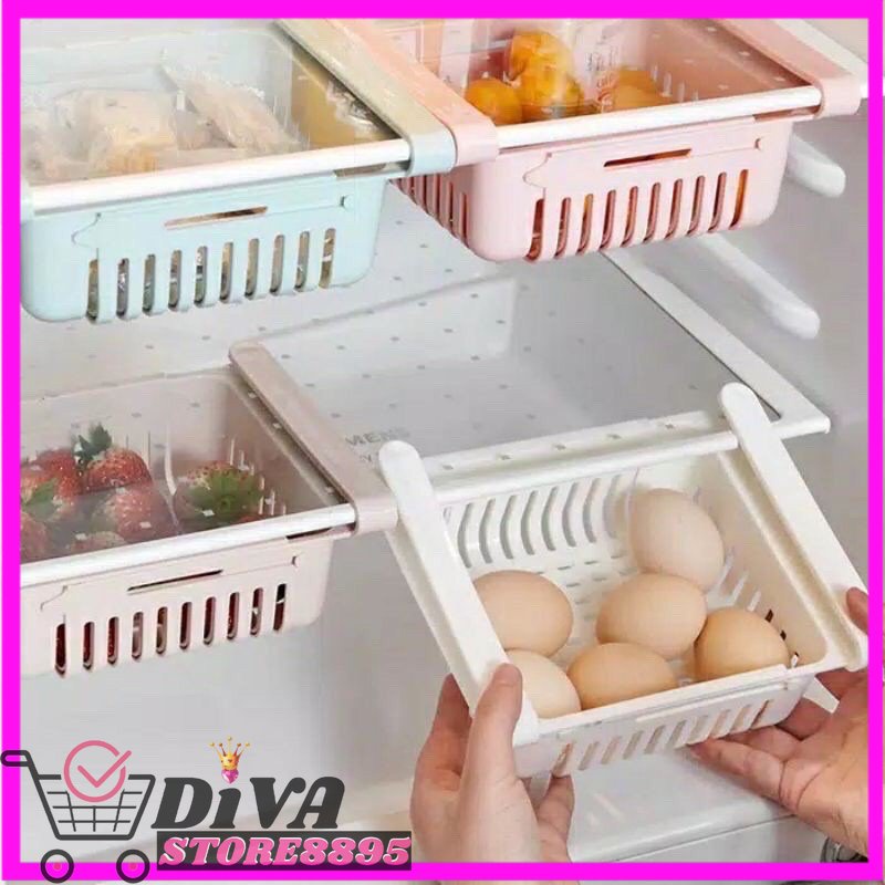 RAK SEKAT KULKAS PENYIMPANAN MAKANAN MULTIFUNGSI DIVASTORE
