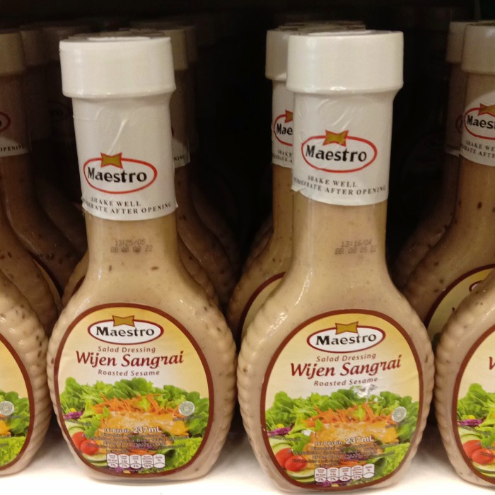

Terlaris ✨ - Salad dressing Maestro wijen sangrai 237 ml/saus salad 2.1.23