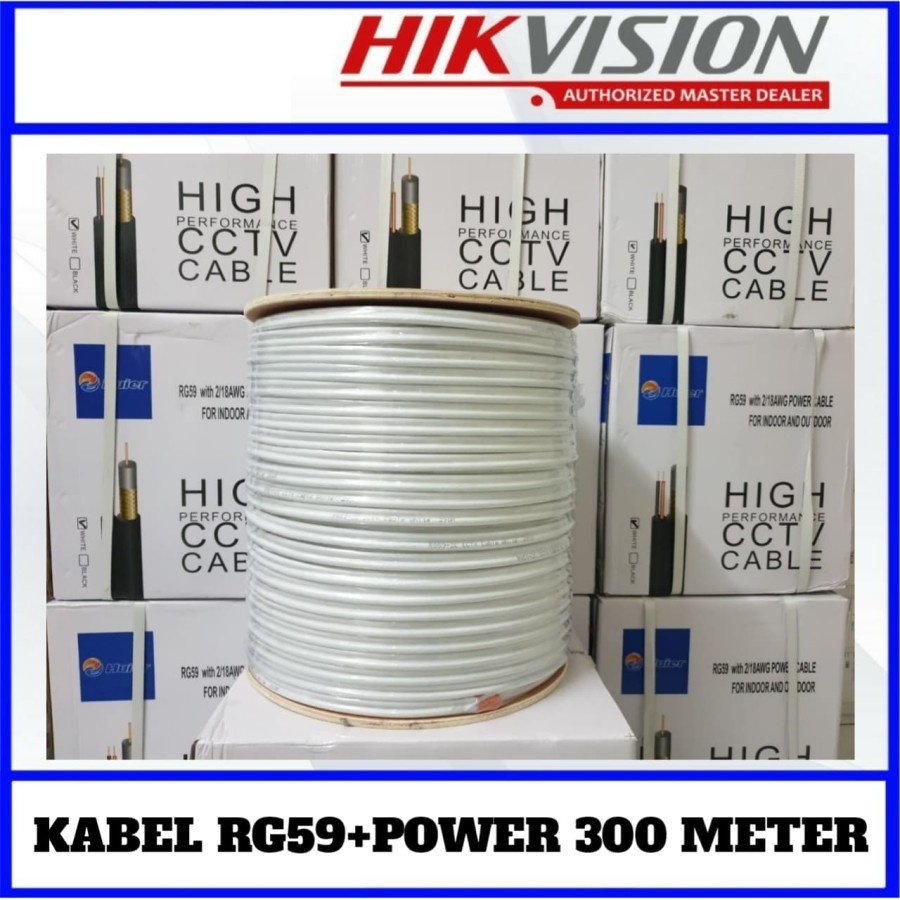 KABEL RG59+ POWER 300 METER KABEL CCTV HISTAR - BERRYTAPE