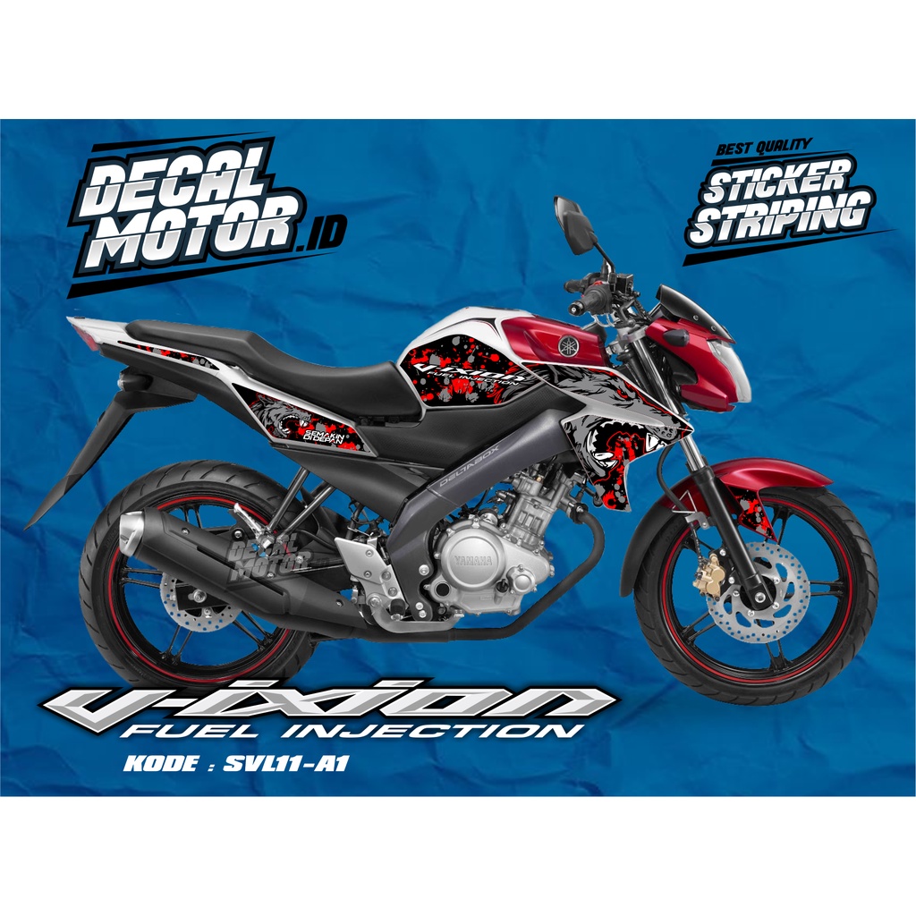 (TERBARU)STICKER SEMIFULL MOTOR YAMAHA VIXION LIGHTNING VARIASI HOLOGRAM TAHUN 2013-2015/AKSESORIS M