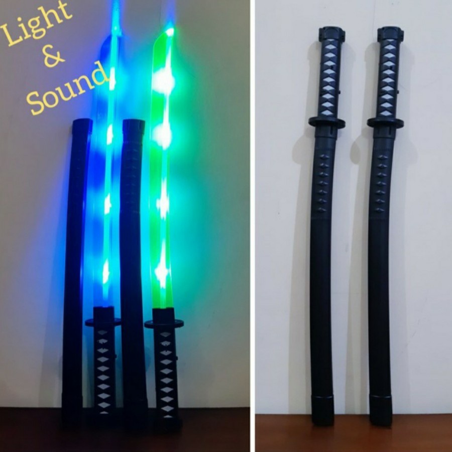 PROMO TERBARU - Mainan anak pedang Ninja LED suara lampu /mainan pedang cosplay /mainan pedang LED /mainan murah