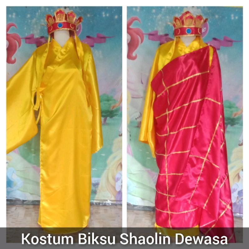 Kostum Biksu Shaolin Anak Dan Dewasa Cosplay Biksu Tong Shaolin