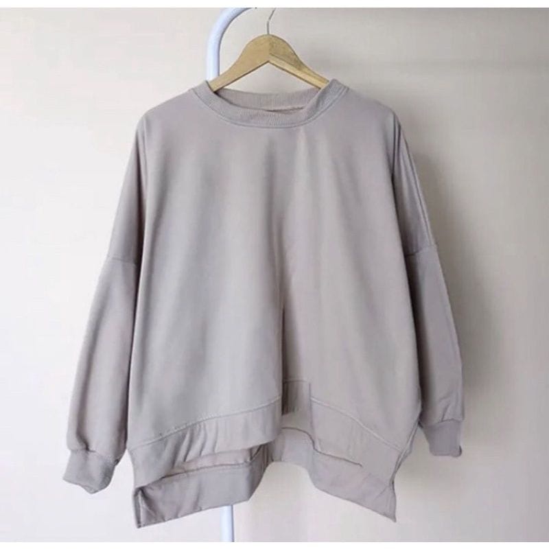 Sweater Batwing XXXL Oversize Basic Oblong | Sweater Wanita Bigsize | Sweater Polos