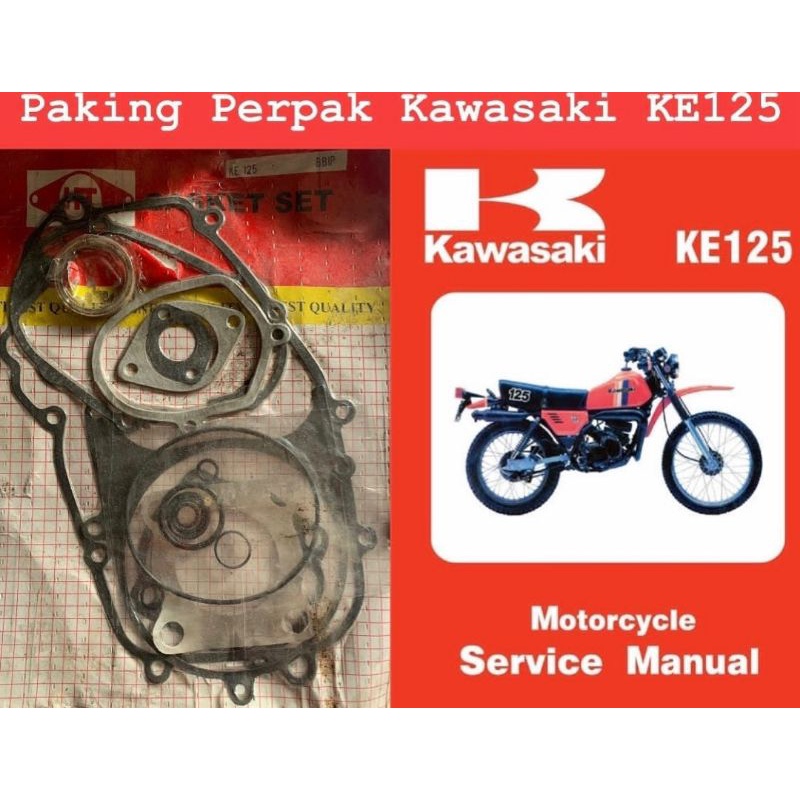 Paking Perpak Gasket Set Kawasaki/Binter KE125 (HT)