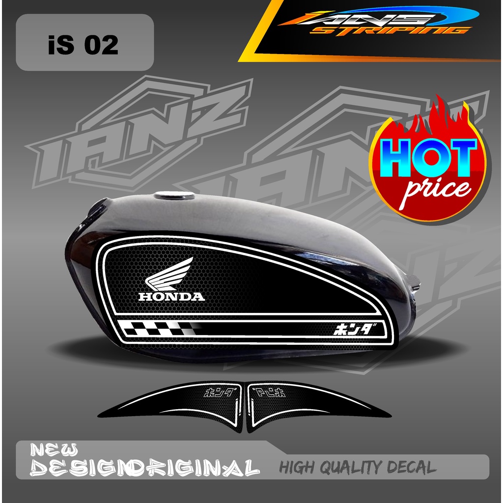 STRIPING CB 100 STANDART / STIKER CB 100 CUSTOM HOLOGRAM / NON HOLOGRAM IS02