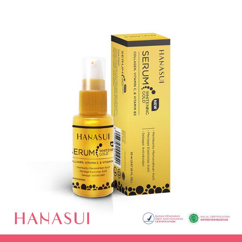 [BPOM] Serum Hanasui Collagen, Vitamin C & Vitamin B3 (Gold)