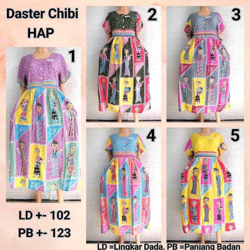 DASTER CHIBI LENGAN HAP DASTER KANCING BUSUI FRIENDLY GDEK + DMGR