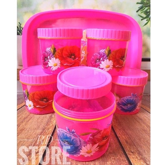 promo 1.set toples plus nampan saji motif