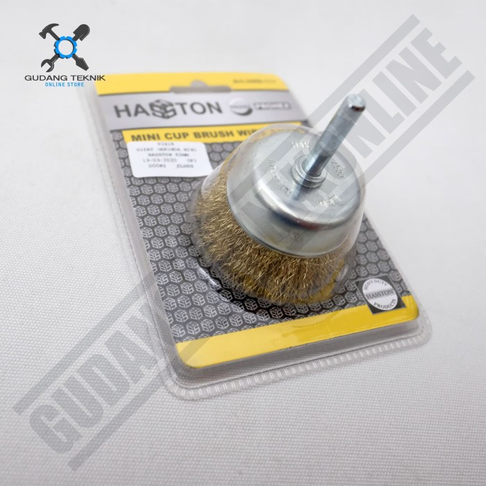 Sikat Gerinda Mini Model Mangkok 63mm 3450-111 HASSTON / Mini Cup Brush Wire Sikat Kawat Baja 63 mm 3450 111 HASSTON