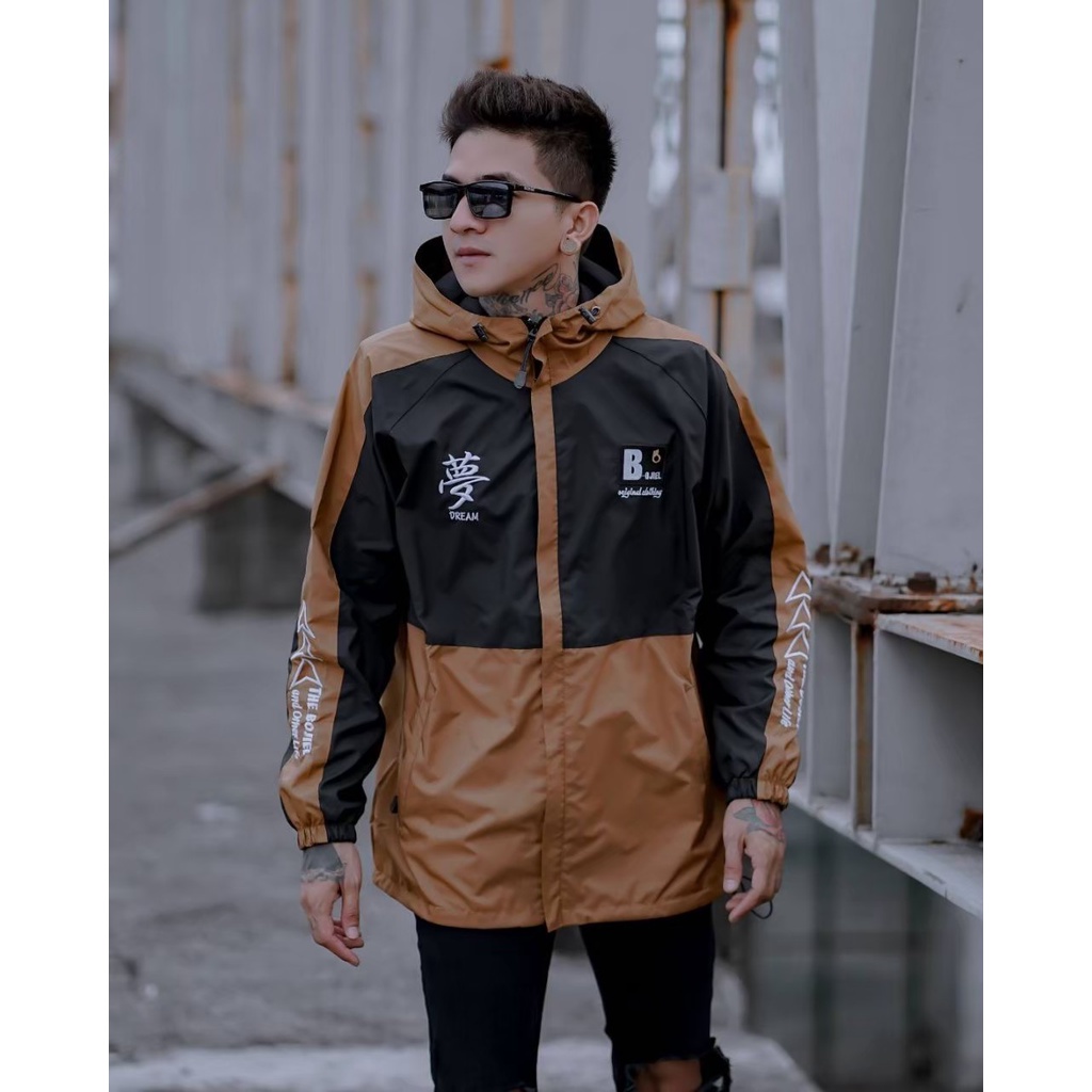 JAKET PRIA THE BOJIEL - JAKET CASUAL OUTDOOR - JAKET WATERPROOF TASLAN ORIGINAL-JAKET PARASUT PRIA- JAKET ANTI AIR-JAKET KOMBINASI THE BOJIEL TERBARU