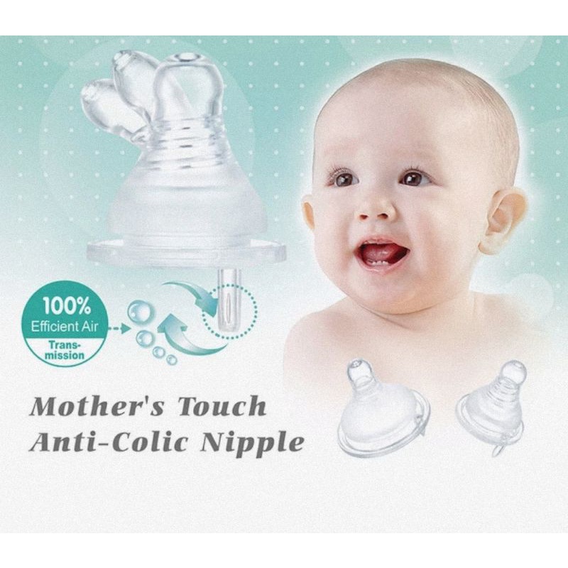 Simba Mother's Touch Anti Colic Silicone Nipple Standard Neck Isi 1 Pcs