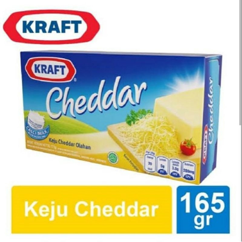 Keju Kraft Cheddar 165gr