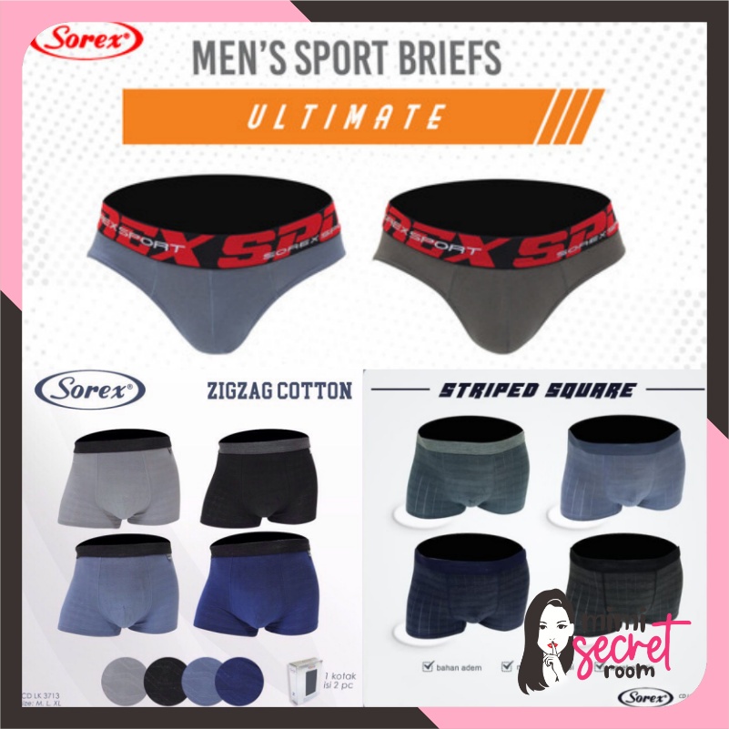 ❤ MIMI ❤ BIG SALE SOREX CELANA DALAM SEGITIGA BOXER PRIA CD SPORT MAN MURAH LK 3008 3713 38221