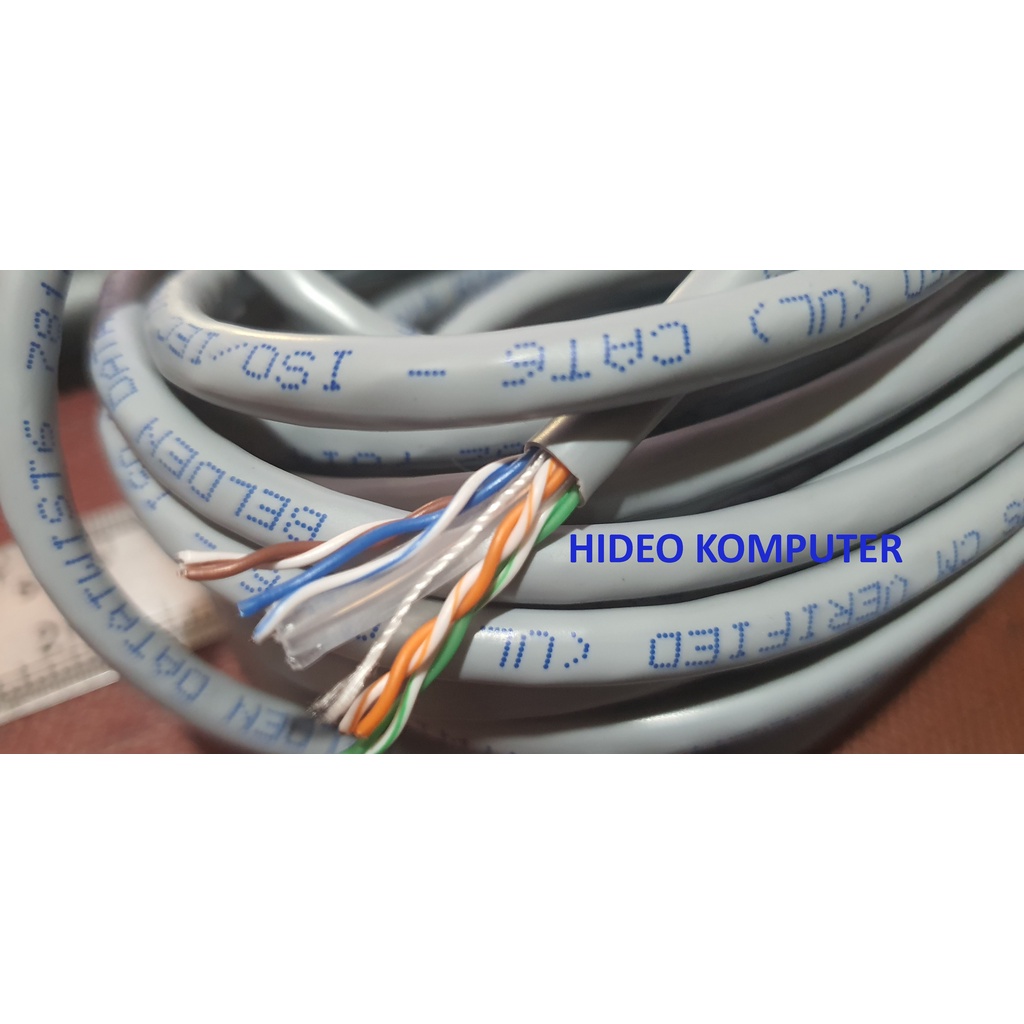 KABEL LAN UTP cat 6 / cat6 BELDEN made in USA meteran / eceran