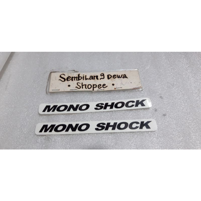 stiker bening transparan  rangka monoshock satria 2 tak hiu harga 2pcs