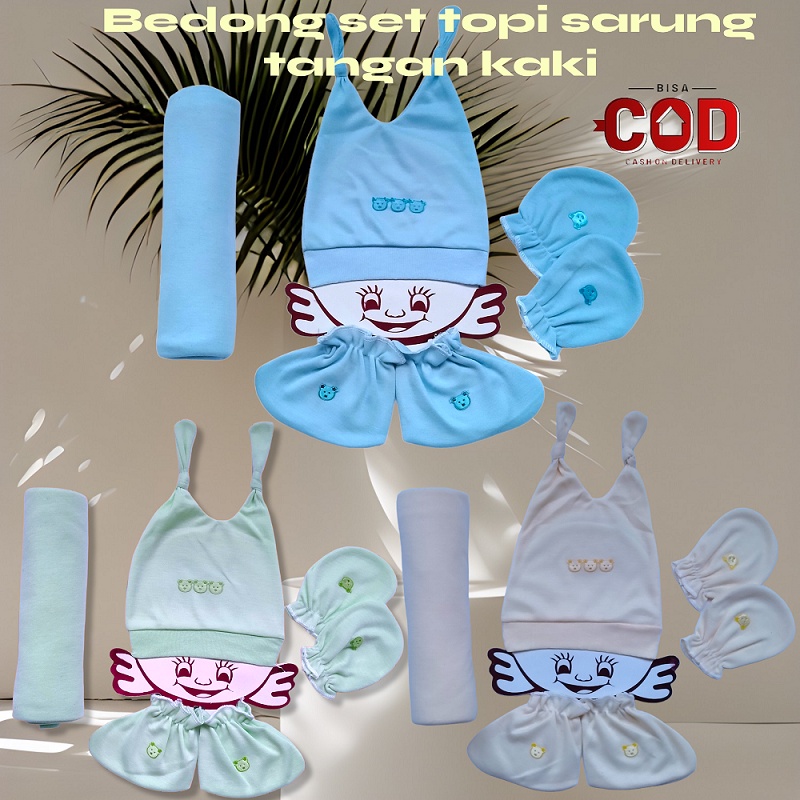 4 IN 1 BEDONG SET TOPI SARUNG TANGAN KAKI SOFT SERIES