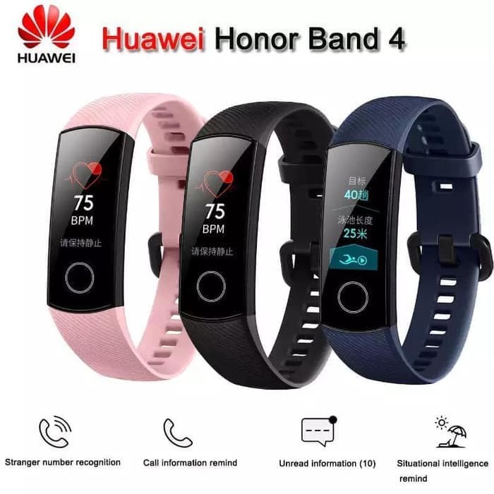 Huawei Honor Band 4 Original Amoled Xiaomi Mi Band 3 Smart Watch