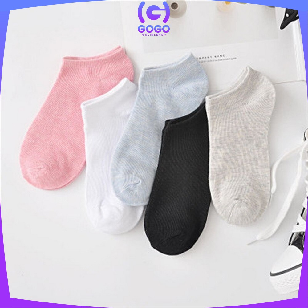 GOGO-P59 Kaos Kaki Semata Kaki Polos / Kaus Kaki Wanita / Kaos Kaki Ankle Dewasa / Short Socks Import