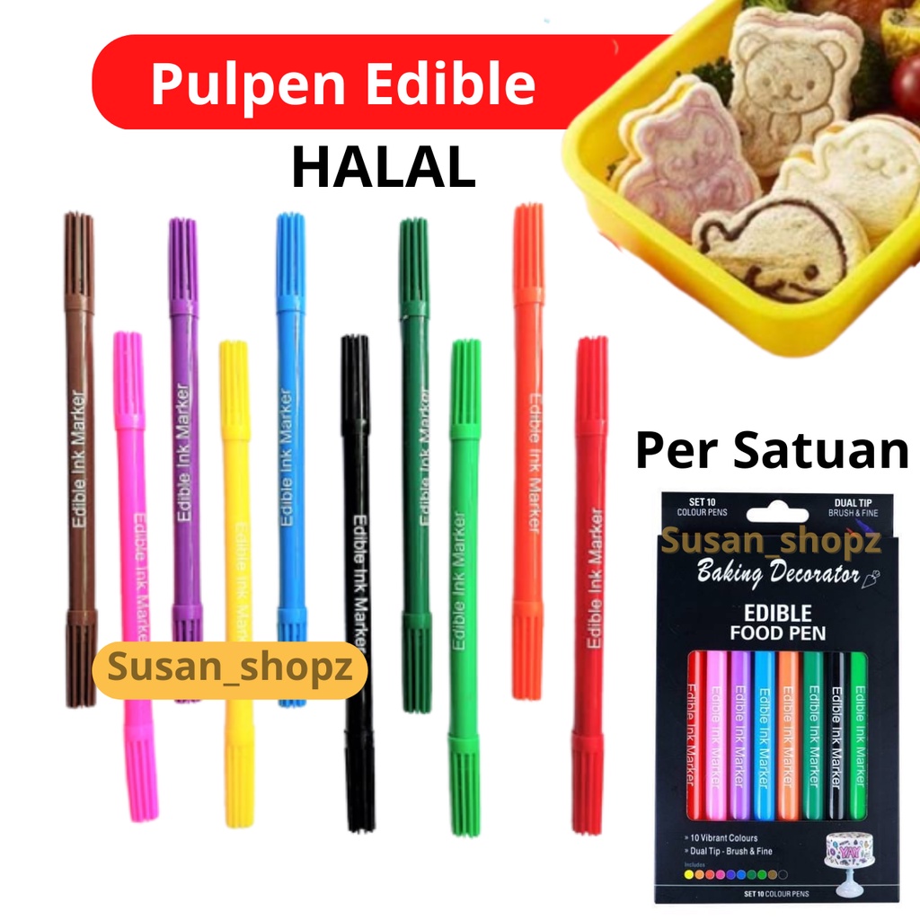 

Pulpen Edible Food Hias Makanan Bento