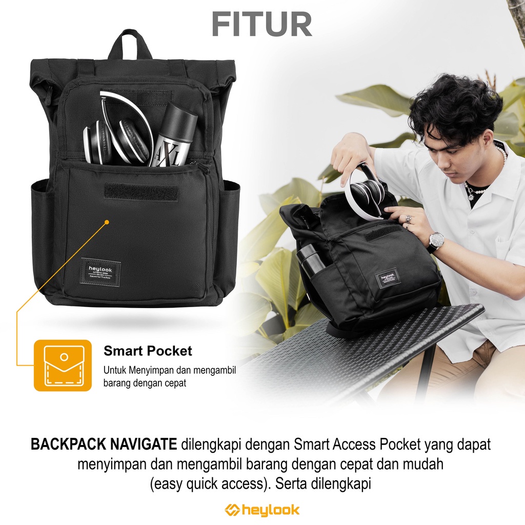 Tas Ransel Backpack Fashion Tas Punggung Sport Unisex Tas Laptop Usb Charge Tas Sekolah Daypack Tas Laptop Up To 15 Inch Hitam Polos Full Black